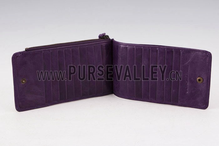 Balenciaga Giant Envelope Wallet Dark Purple
