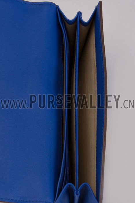 Chloe Elsie Long Wallet With Flap Bag Calfkin Blue