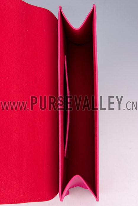 Saint Laurent Clutch Red and Neon Pink