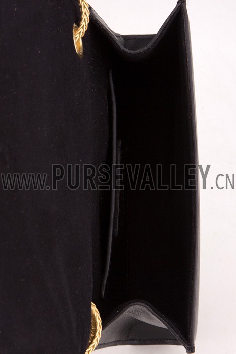 Saint Laurent Cassandre Tassel Black Shoulder Bag