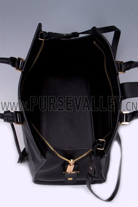 YSL Cabas Medium Doctors Bag Black