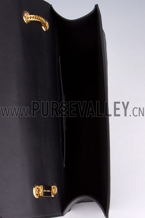 YSL Betty Medium Chain Shoulder Red Black