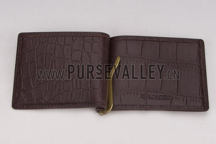 Mulberry Bill Holder Dark Brown