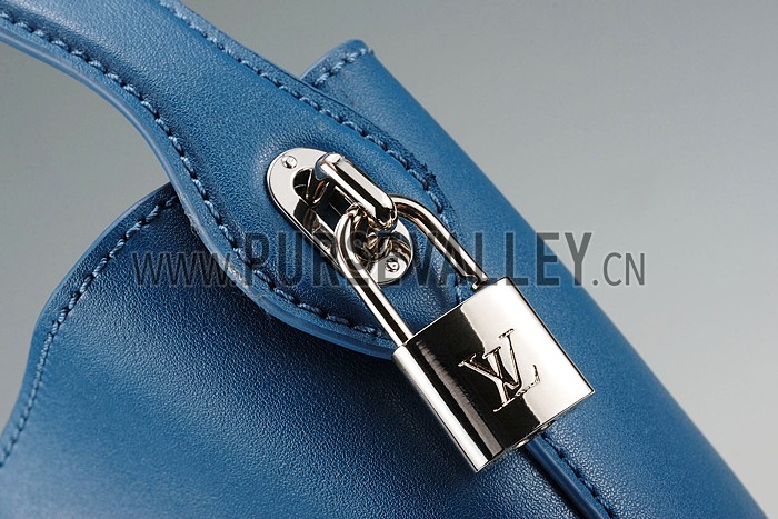 Louis Vuitton New Noe Cuir Nuance Blue Drawstring Bag 607551