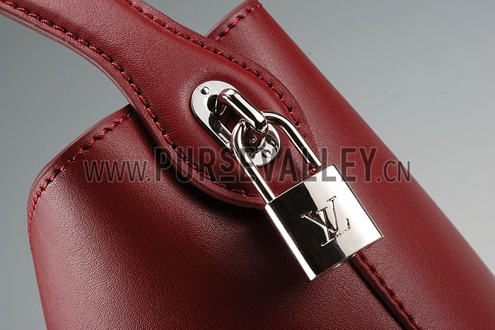 Louis Vuitton New Noe Cuir Nuance Rubis Drawstring Bag 607552