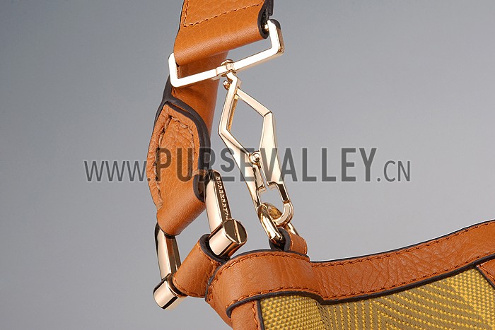 Burberry Yellow Check Hobo Bag 607774