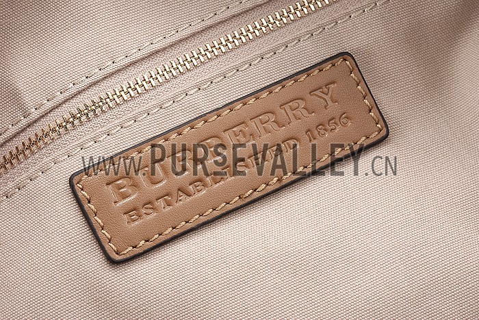 Burberry Medium Bridle House Check Tote Bag Brown 607782