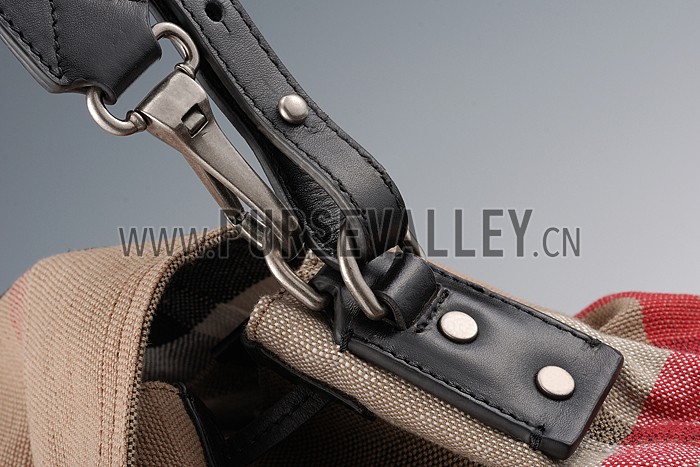 Burberry Large Canvas Check Backpack Black 607807