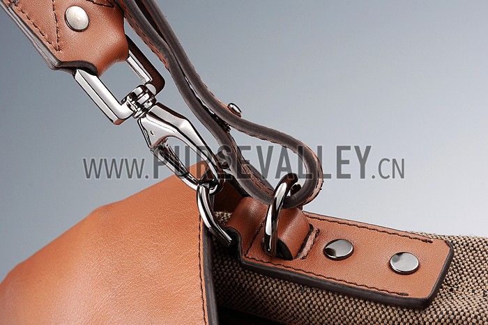 Burberry Medium Canvas Check Backpack Brown 607814