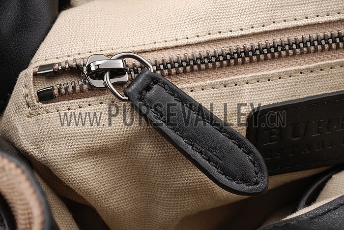 Burberry Medium Canvas Check Backpack Black 607815