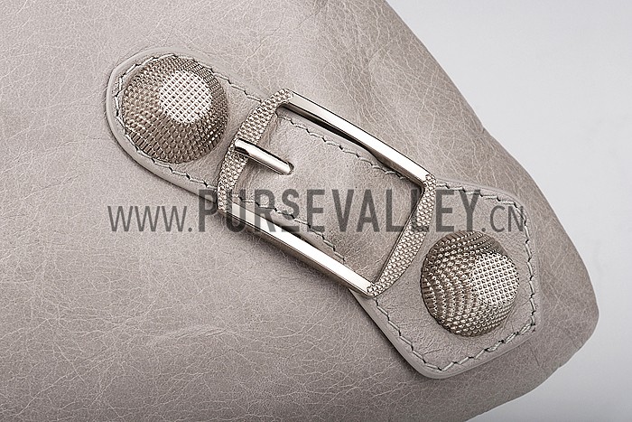 Balenciaga Giant 12 Envelope Clutch Argent Silver 607849