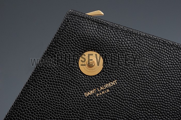 Saint Laurent Classic Monogram Satchel Black 607882