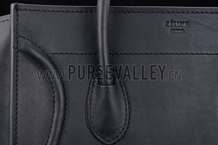 Celine Luggage Phantom Tote Black