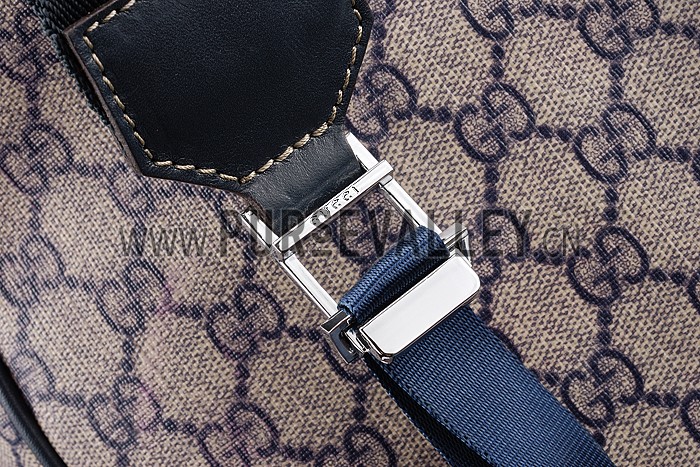 Gucci GG Canvas Backpack Beige/Blue 607933