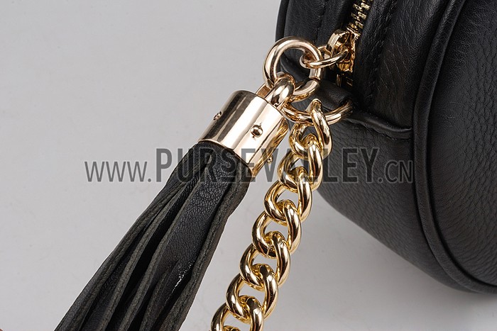 Gucci Soho Leather Mini Chain Bag Black 607941