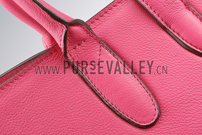 Gucci Jackie Soft Leather Top Handle Bag Fuchsia 607949