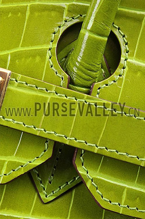 Hermes Birkin 35 Crocodile Anis Green 608057