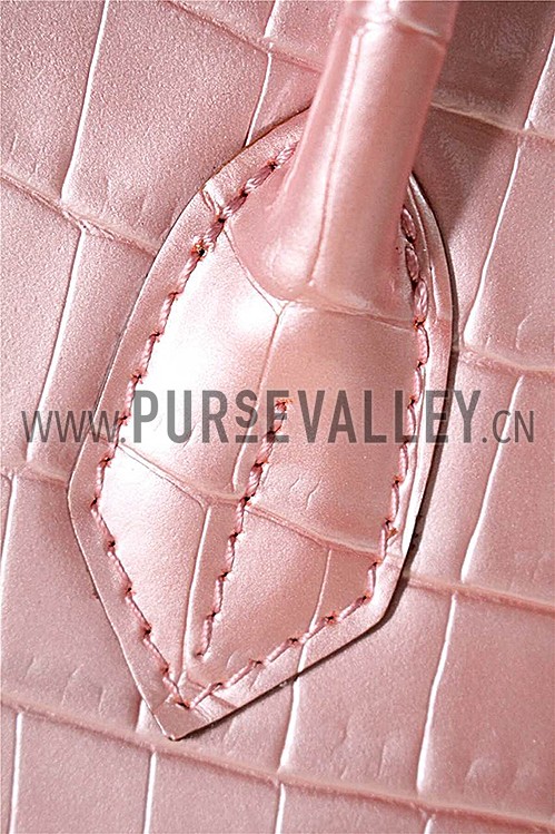 Hermes Birkin 35 Crocodile Rose Dragee 608058