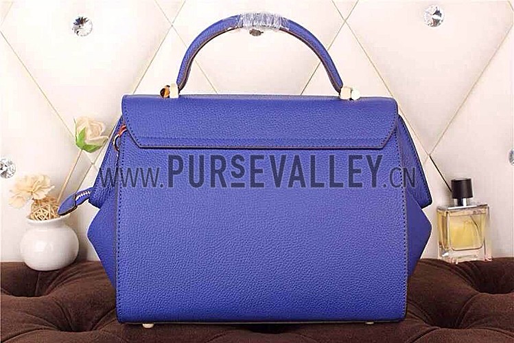 Hermes Stirrup Shoulder Bag Blue Electric 608093