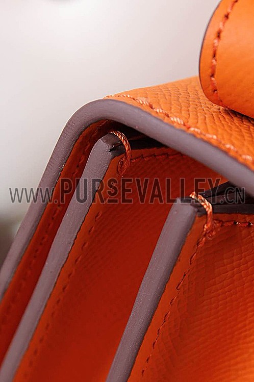Hermes Constance Orange With Gold Hardware 608111