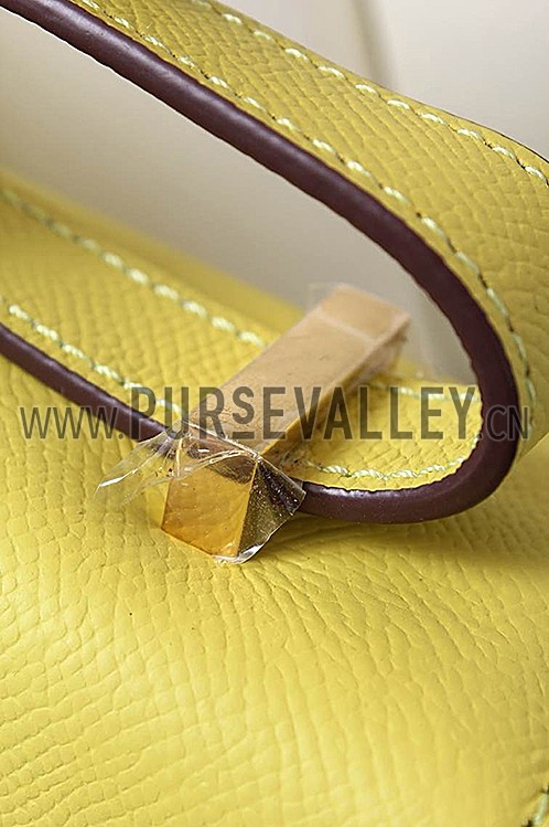 Hermes Constance Yellow With Gold Hardware 608120
