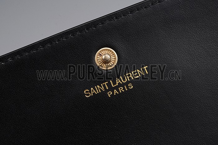 Saint Laurent Classic Letters Chain Bag Black 608205