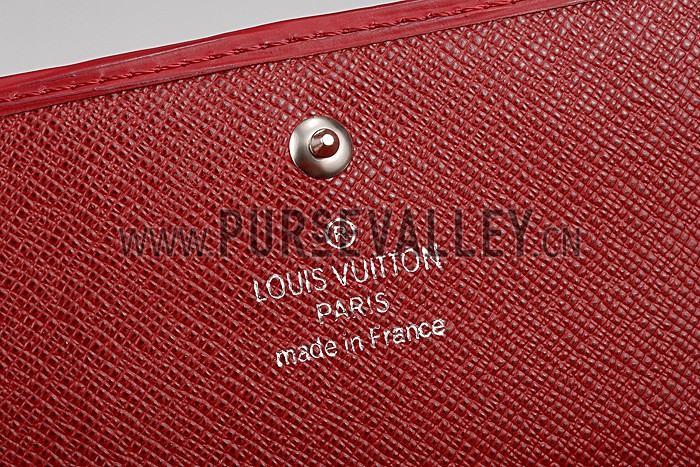 Louis Vuitton Red Epi Leather Sarah Wallet