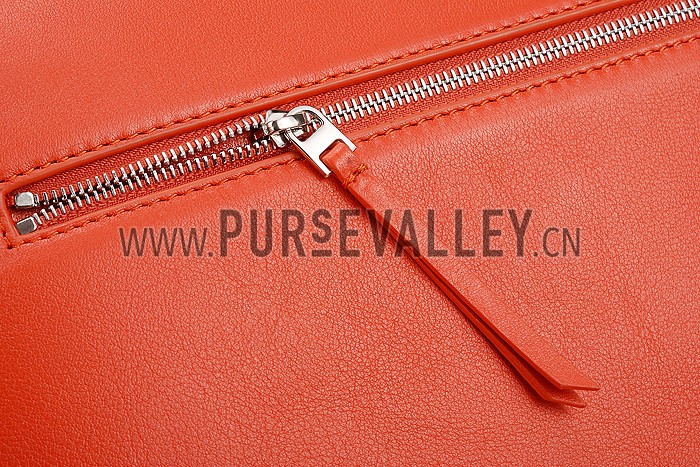 Celine Trotteur Bag Soft Leather Orange 608238