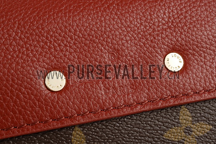 Louis Vuitton Pallas Chain Bag Dark Red 608252