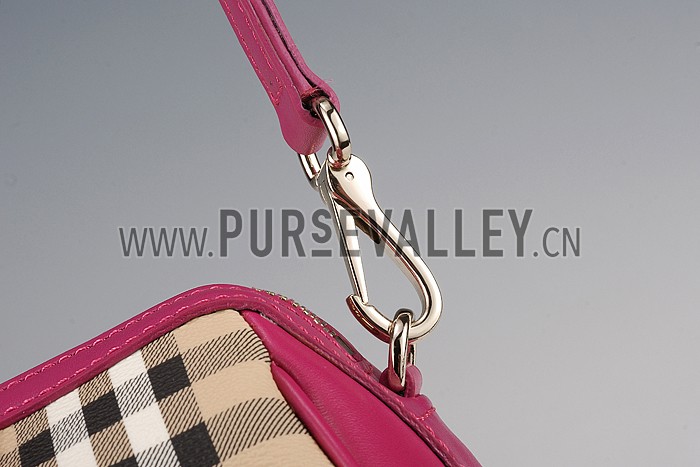 Burberry Haymarket Check Crossbody Bag Elderberry 608264