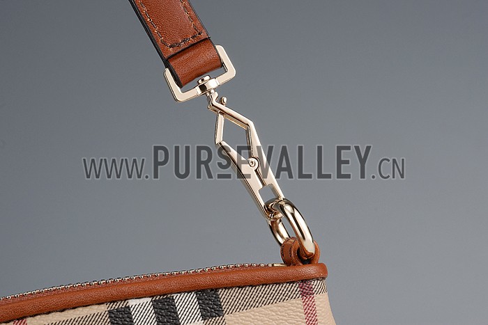 Burberry Haymarket Check Wristlet Tan 608281