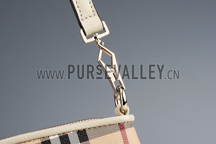 Burberry Haymarket Check Wristlet White 608285