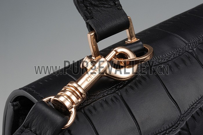 Celine Trapeze Crocodile Leather Bag 607304
