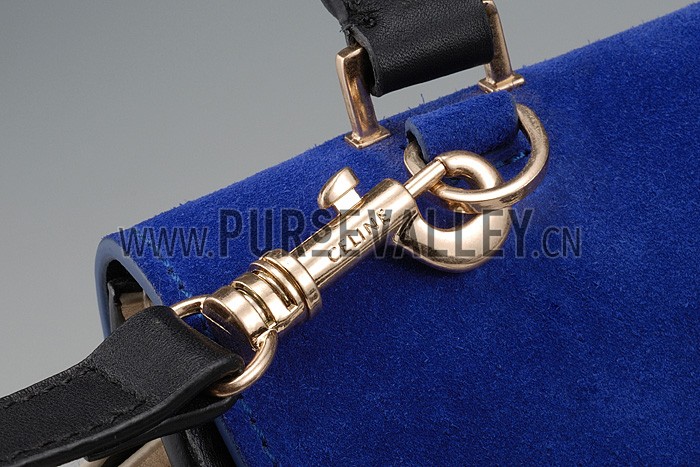 Celine Trapeze Blue Bag 607303