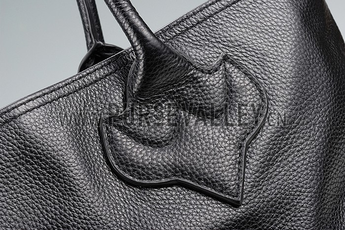 Chrome Hearts Big Leather Tote Black 607440