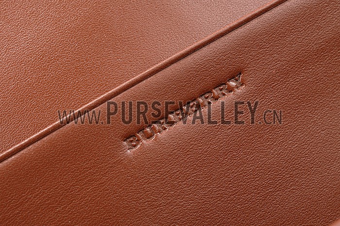 Burberry Haymarket Check Large Purse Brown