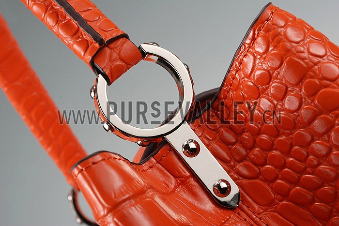 Louis Vuitton Capuciness Crocodile Leather OrangeMM 607548