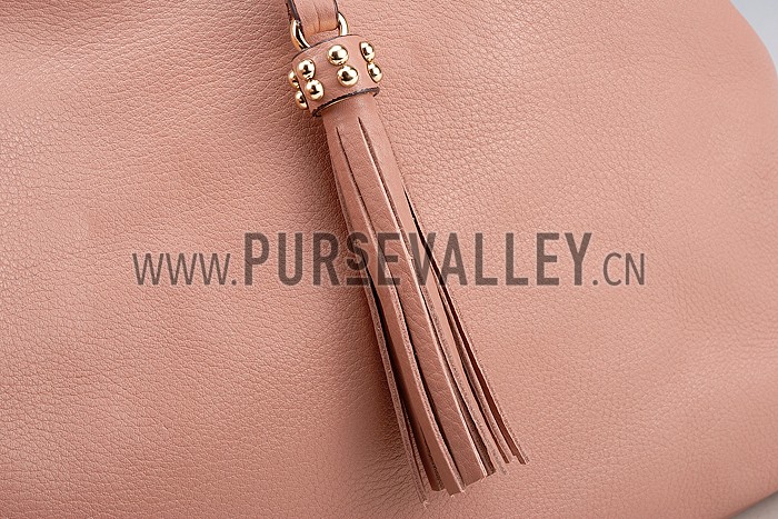 Gucci Soho Studded Shoulder Bag Light Pink