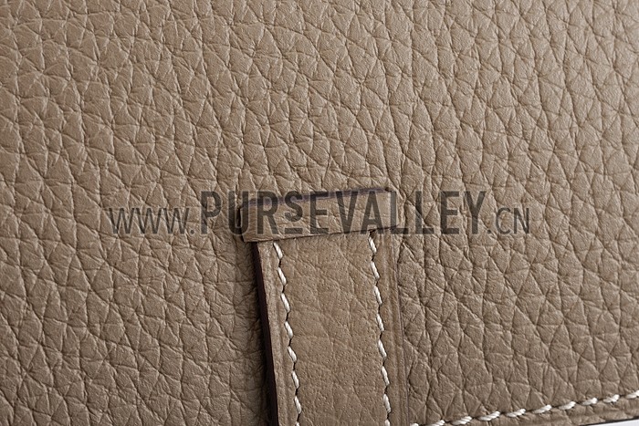 Hermes Bearn Wallet Etoupe Grey 608077