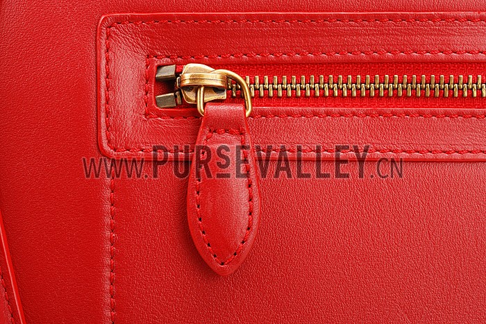 Celine Mini Luggage Red