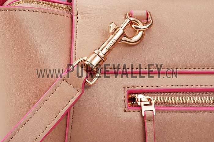 Celine Belt Bag Beige With Pink Trim