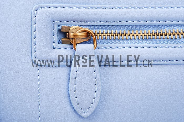 Celine Micro Luggage Light Blue