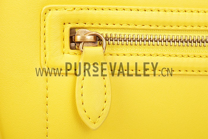 Celine Micro Luggage Yellow