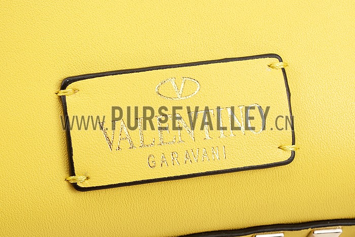 Valentino RockStud Yellow Backpack