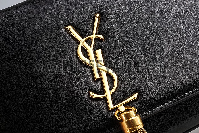 Saint Laurent Medium Cassandre Tassel Black Bag 608308