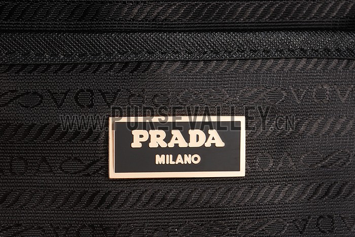 Prada Saffiano Mini Double Zip Tote Black