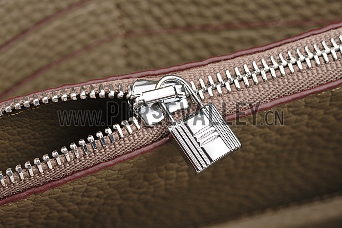 Hermes Kelly Long Wallet Grey 608073