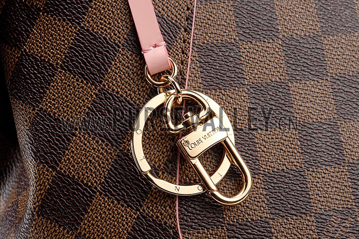 Louis Vuitton Cassa Hobo Damier Ebene Canvas Pink