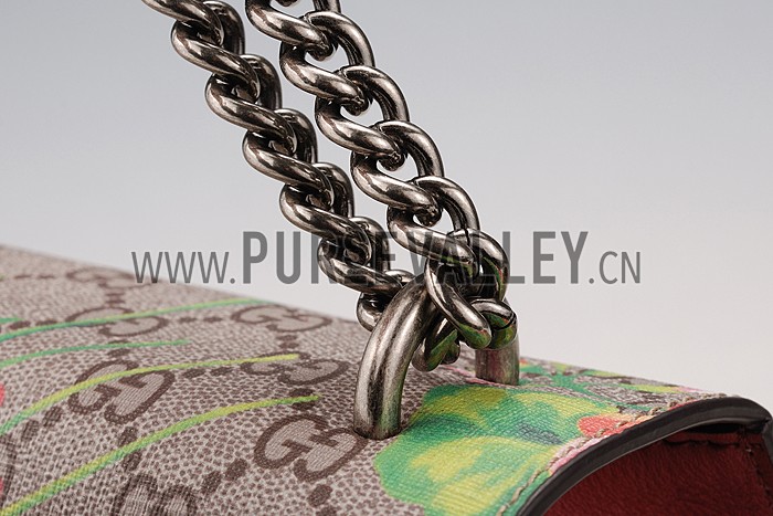 Gucci Padlock Blooms Supreme Canvas Shoulder Bag