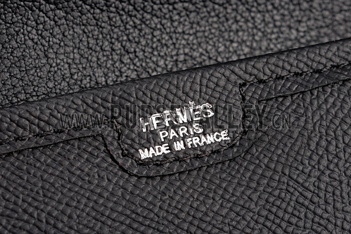 Hermes Jige Elan 29 Black Clutch 608008